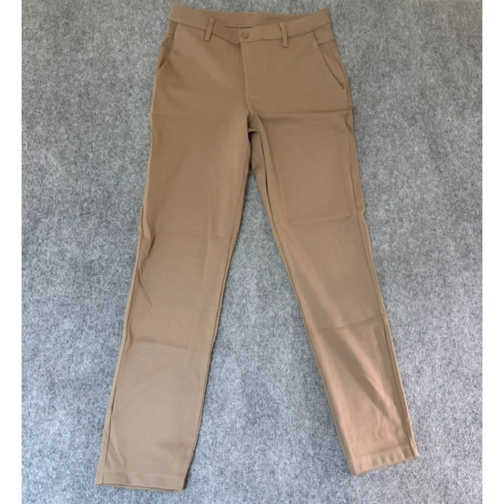 BYLT Premium Basics Mens Chino Pants Khaki Color 4-Way Stretch Slim Fit Size 32